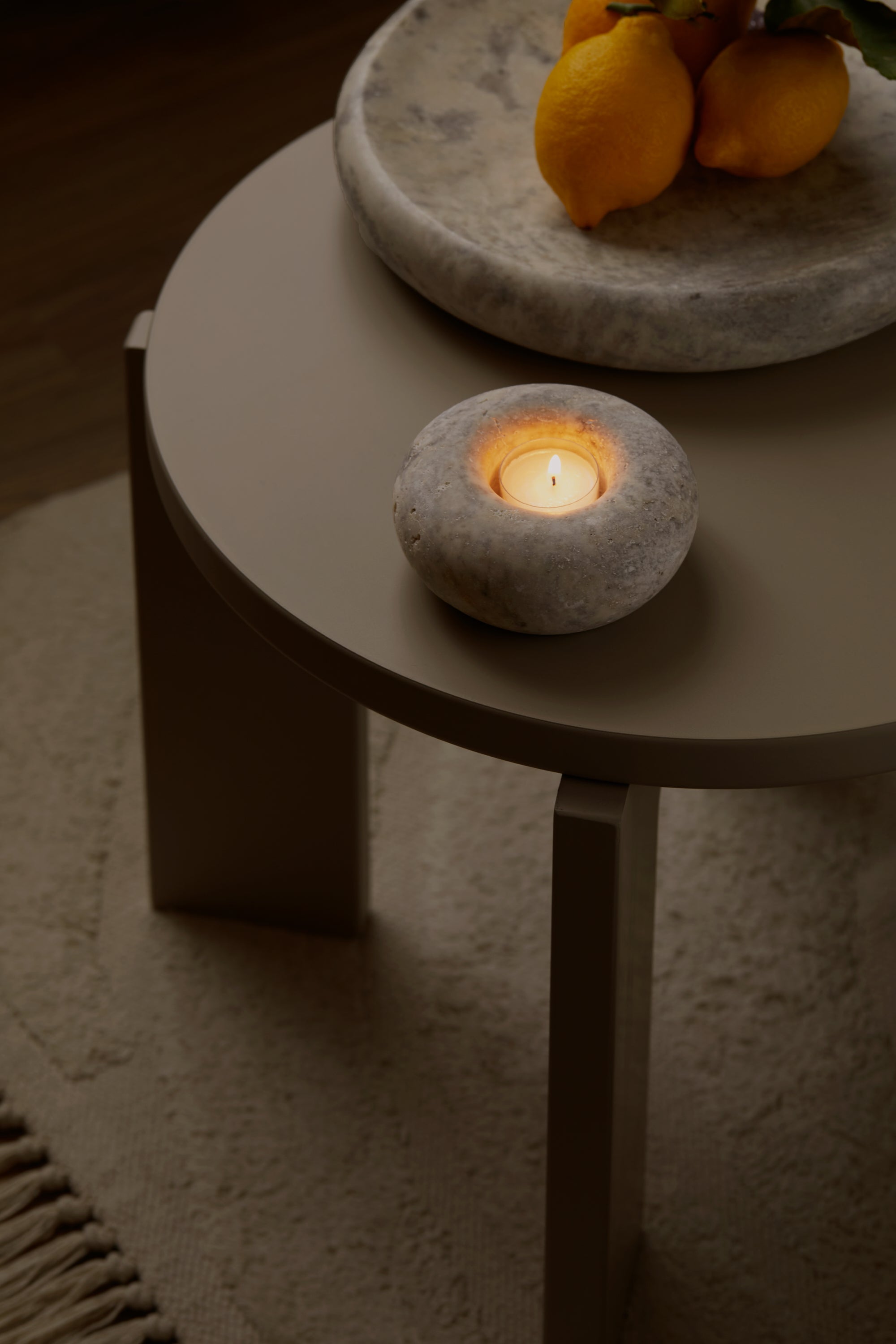 Stella mini lys travertin