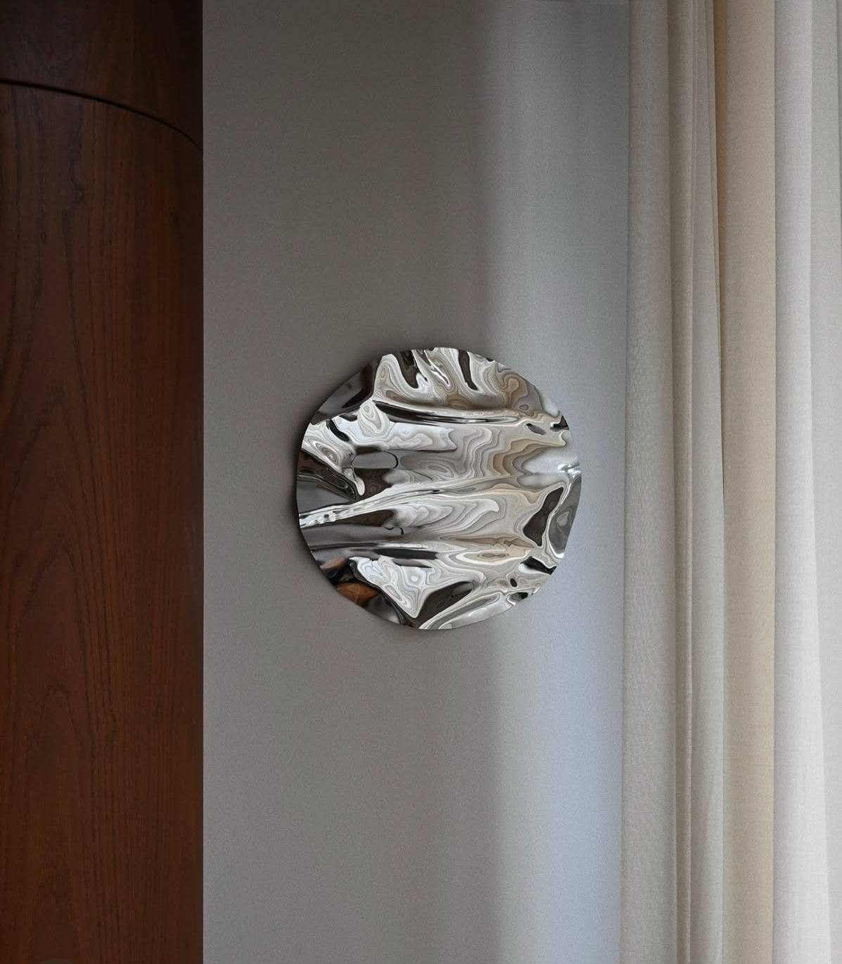 Psychedelic mirror rund 50 cm