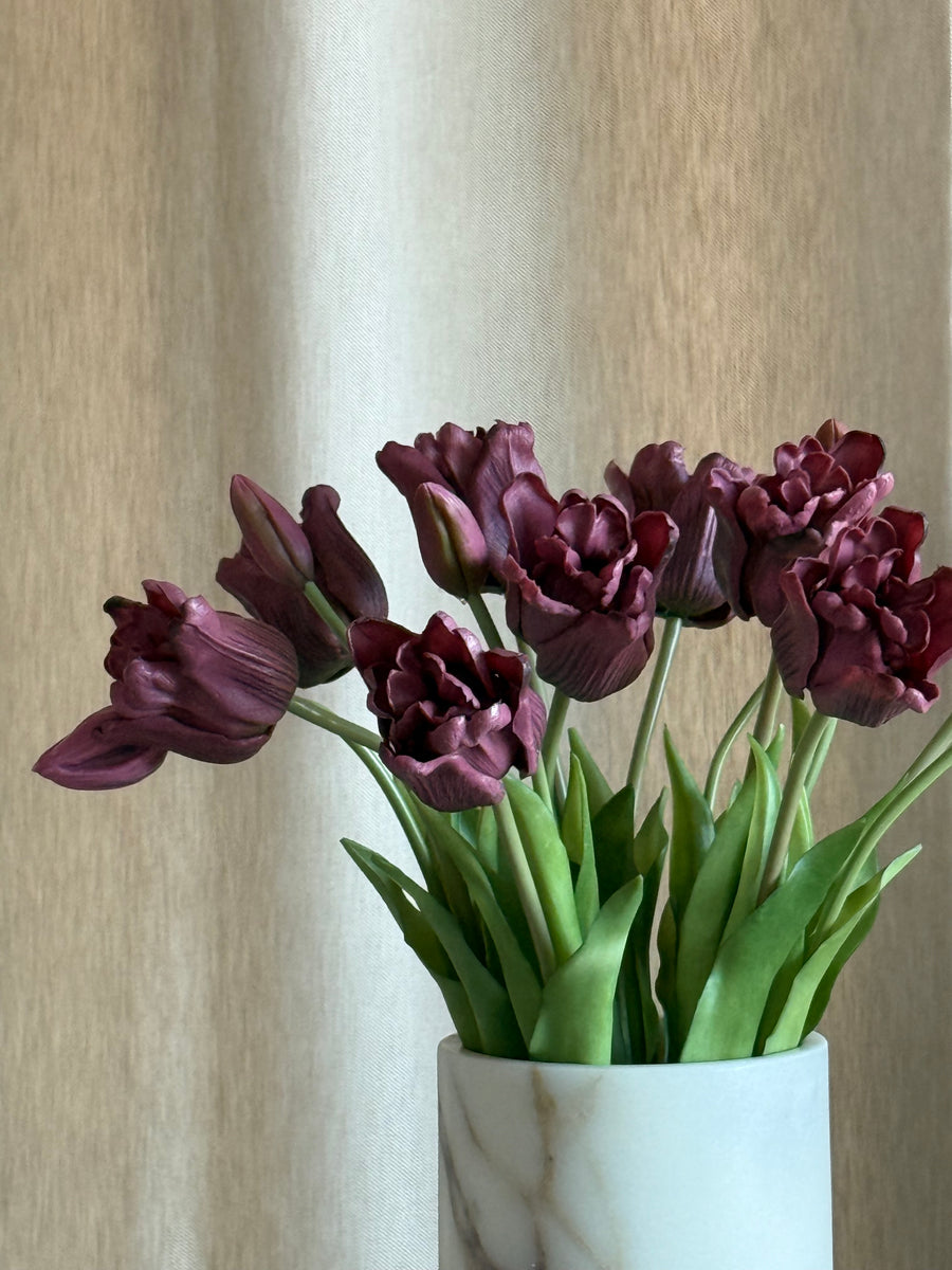 Tulipan premiumbukett burgunder