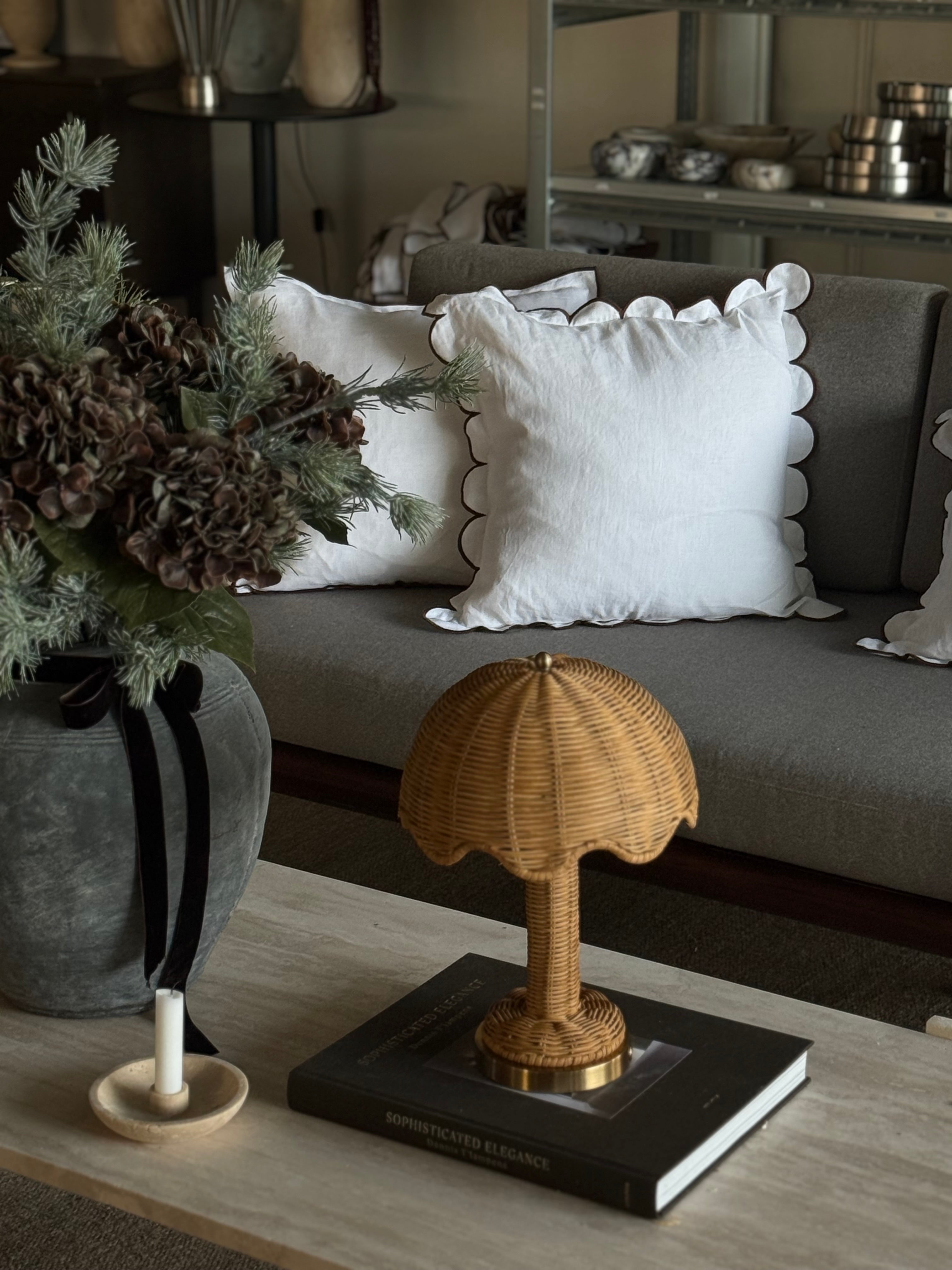 VKW scallop linen 40x60