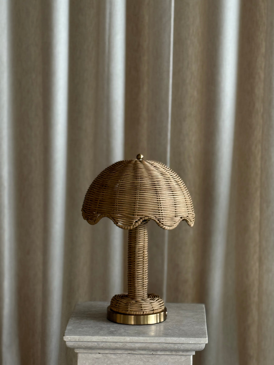 Rattan wave - forhåndsbestilling trådløs lampe