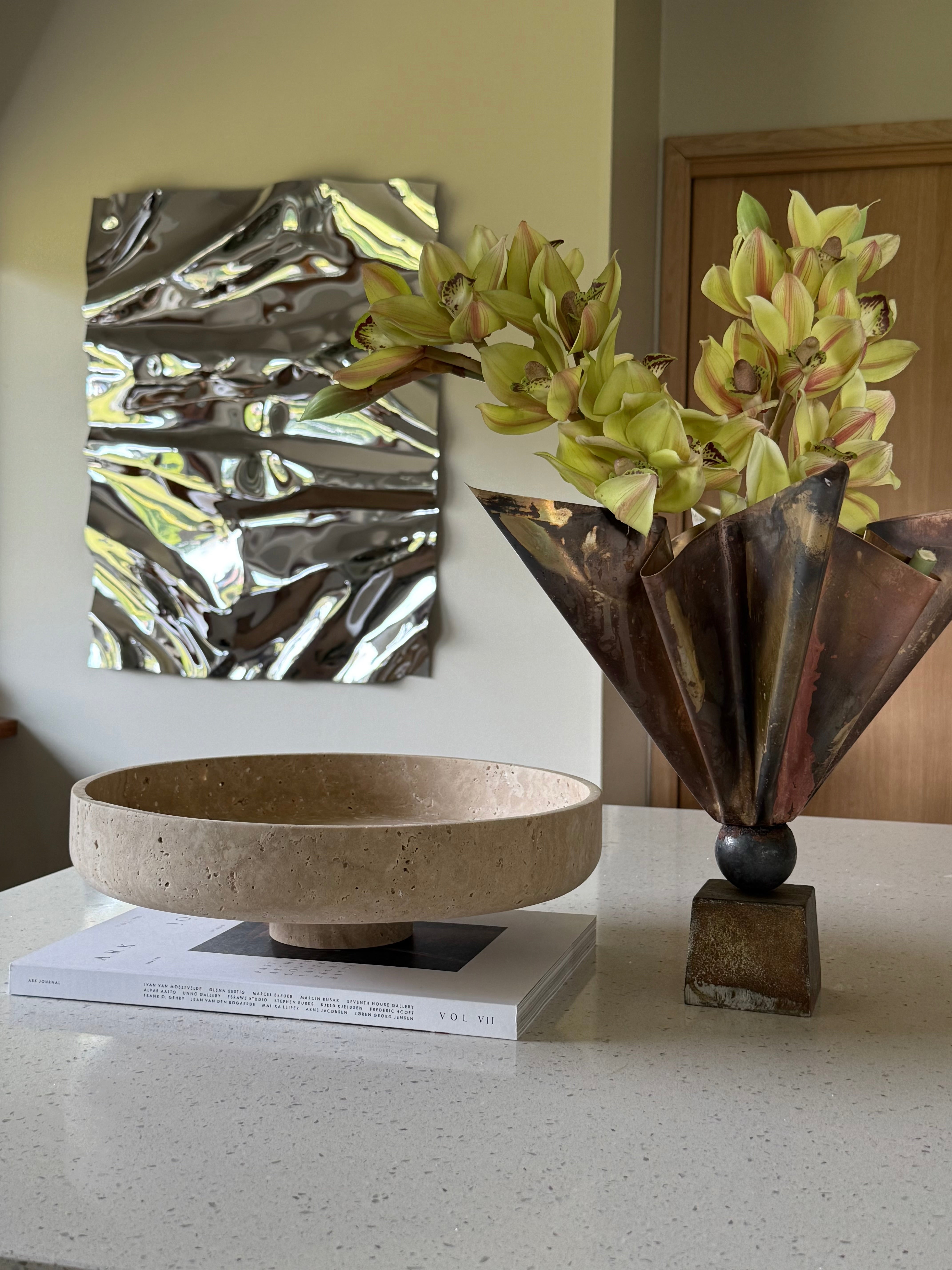 Amara bowl lys travertin Ø:35cm