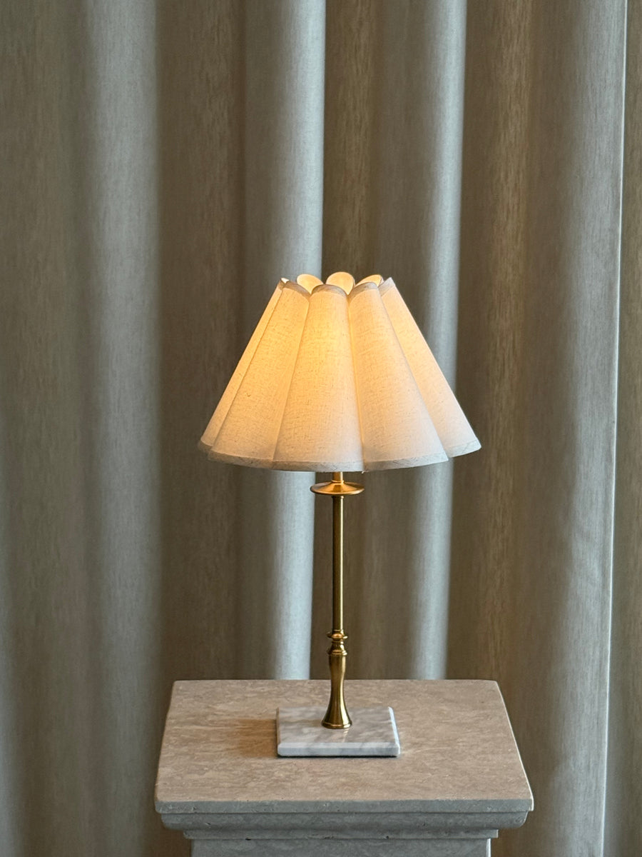 Lampefot messing/marmor