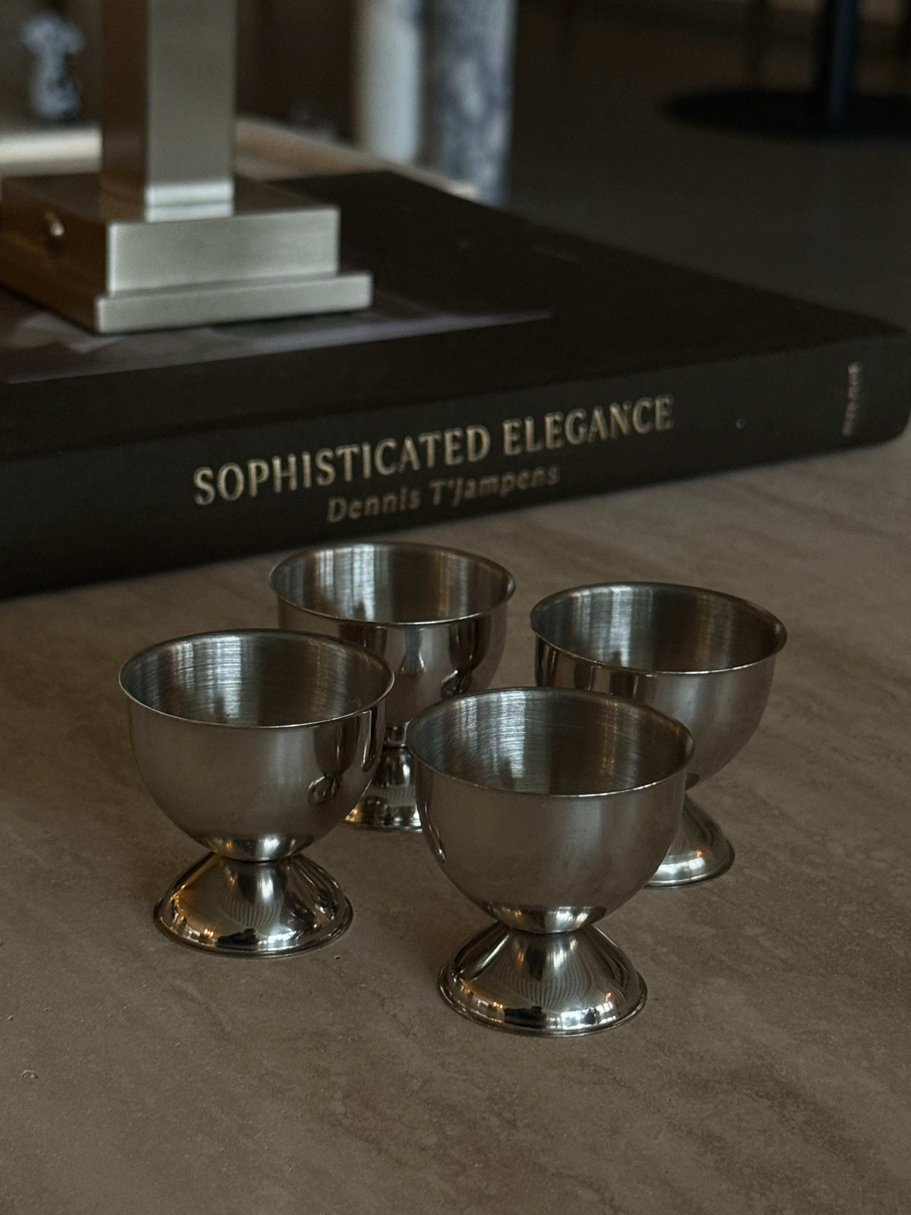 Eggeglass 4 pk stål