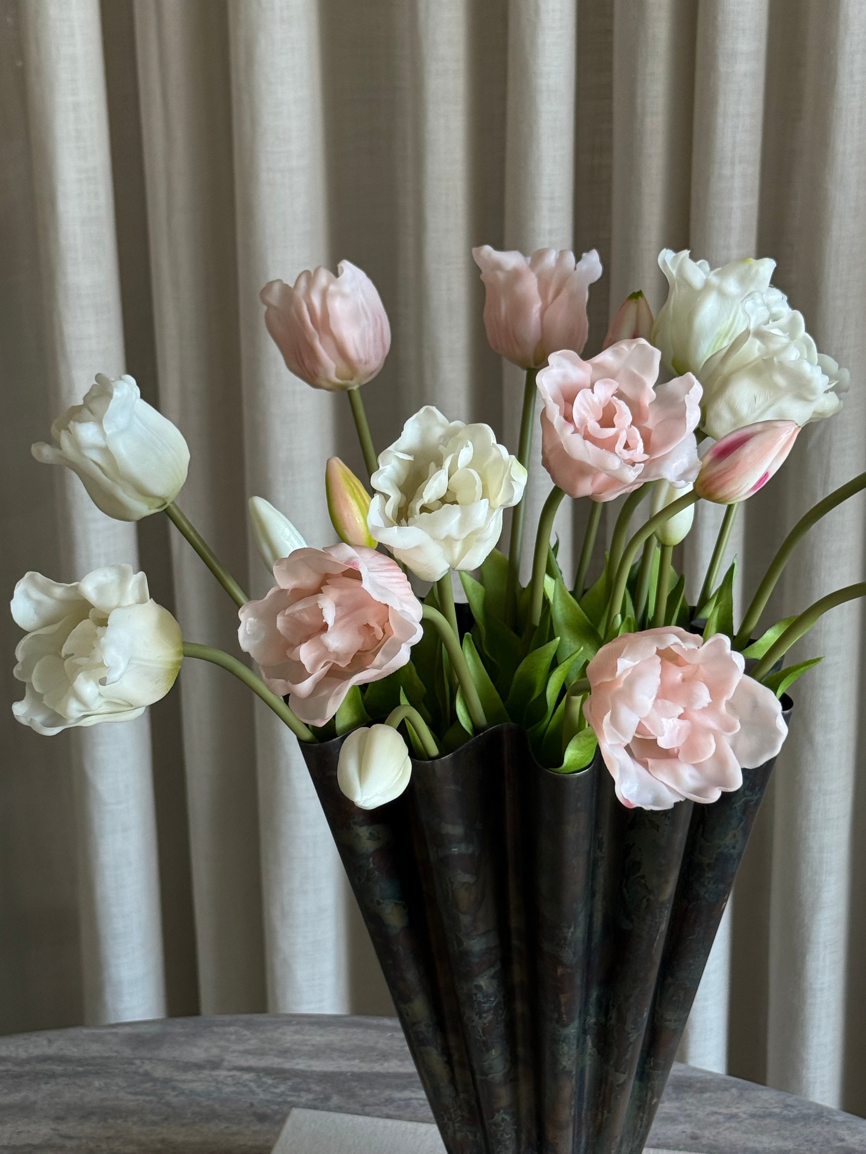 Tulipan premiumbukett mix rosa/hvit