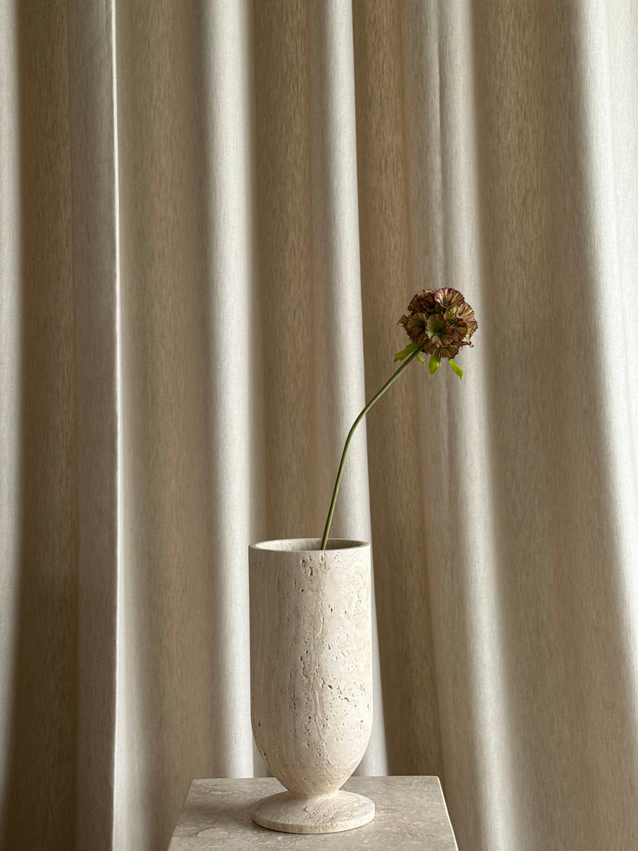 Scabiosa grønn/burgunder