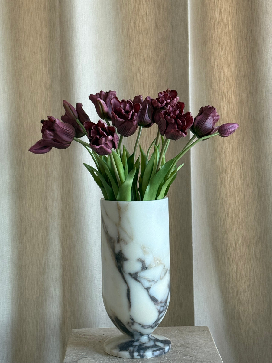 Tulipan premiumbukett burgunder