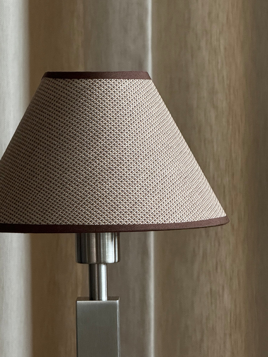 Lampeskjerm beige/brun