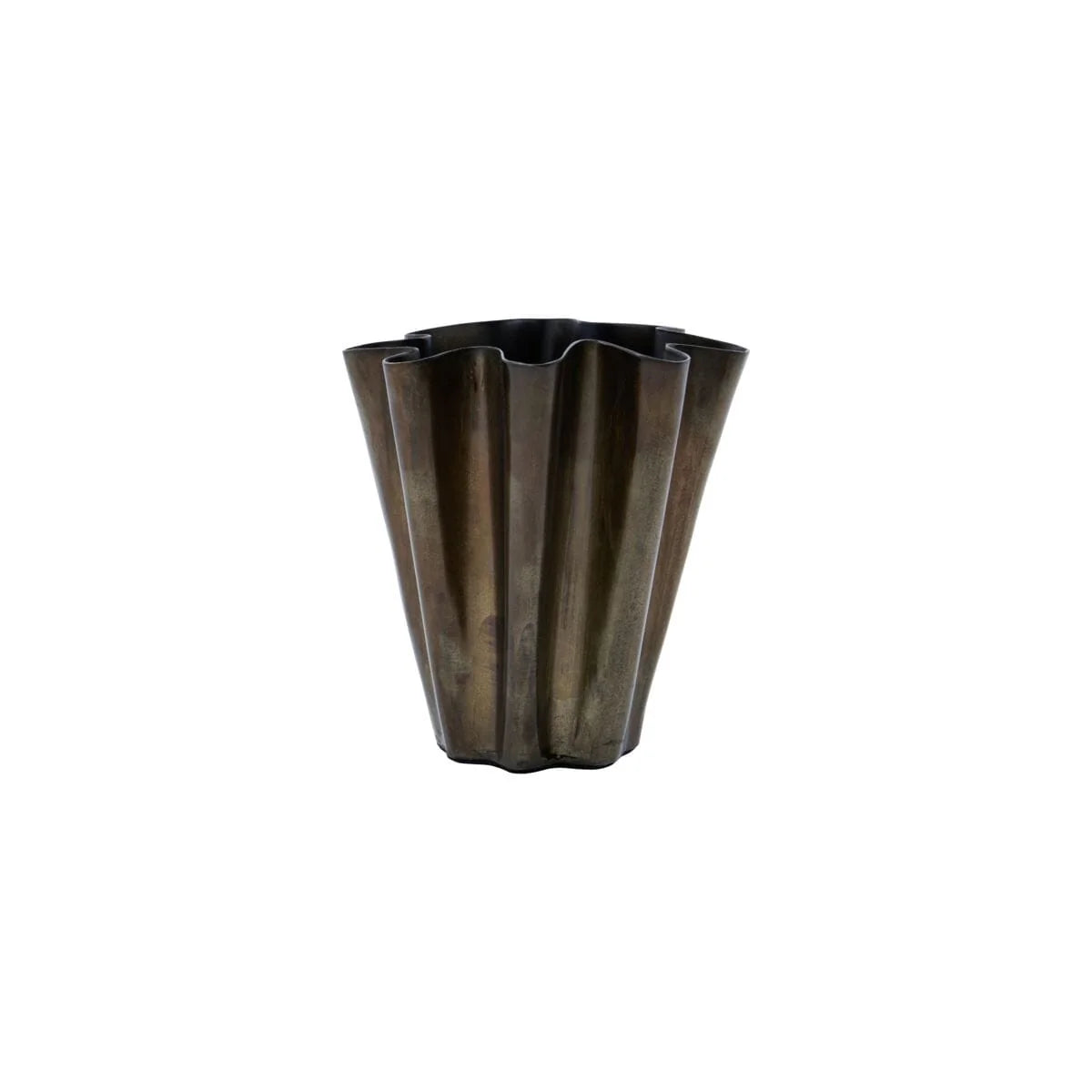 Mini vase frill metall