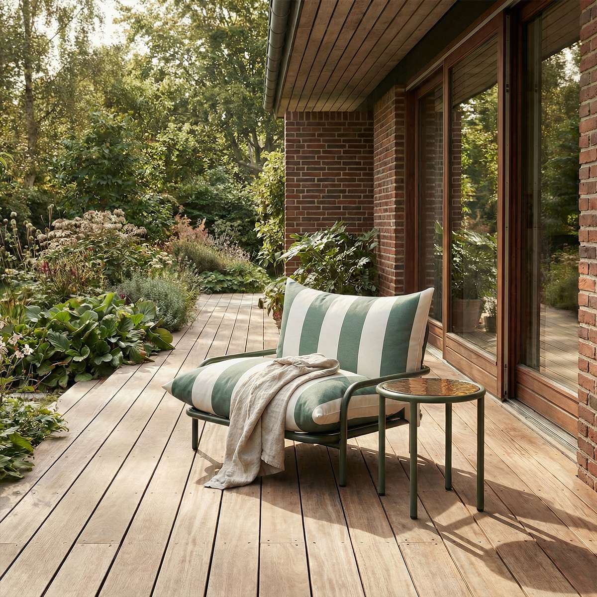 Mollis loungestol olive