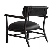 Nama lounge stol sort skinn