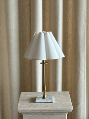 Lampefot messing/marmor