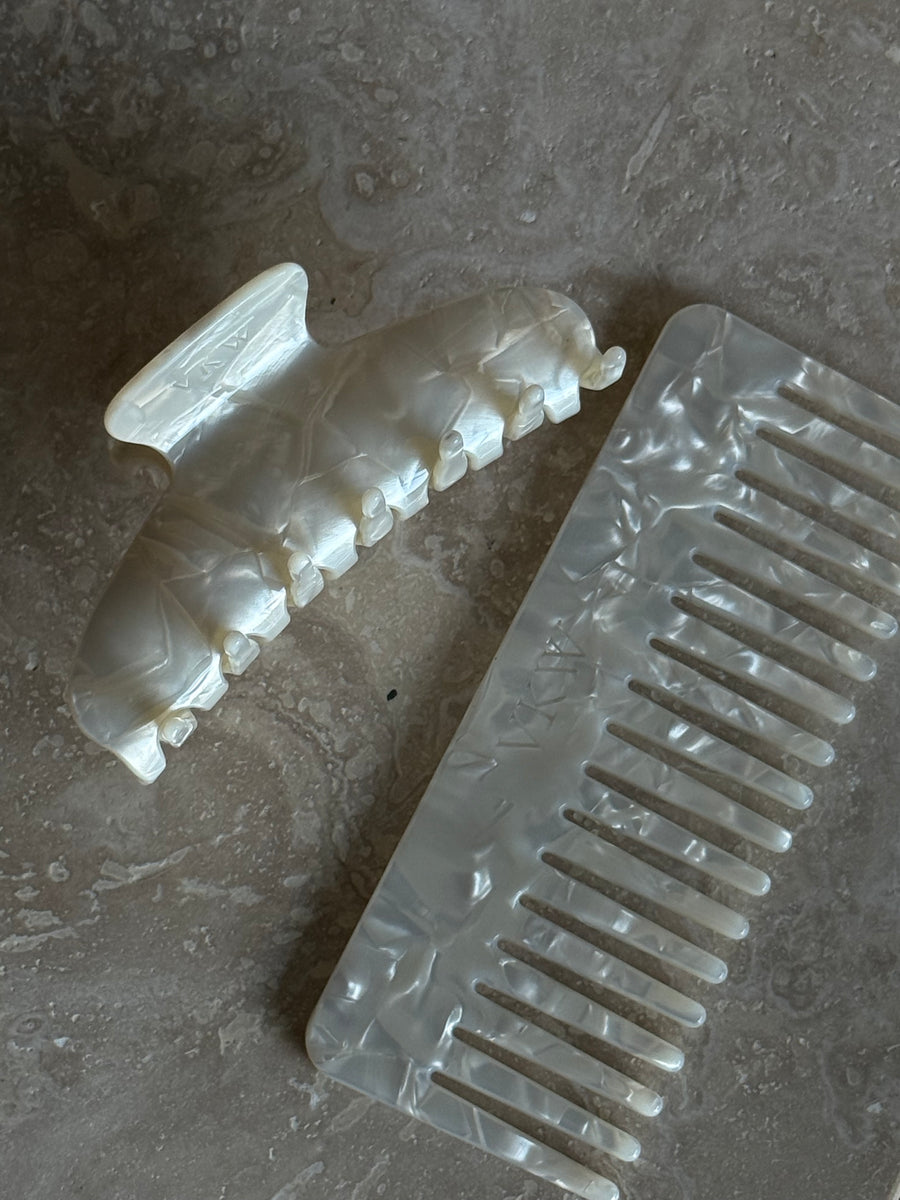 Hårklype + kam krem