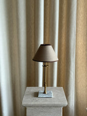 Lampeskjerm beige/brun