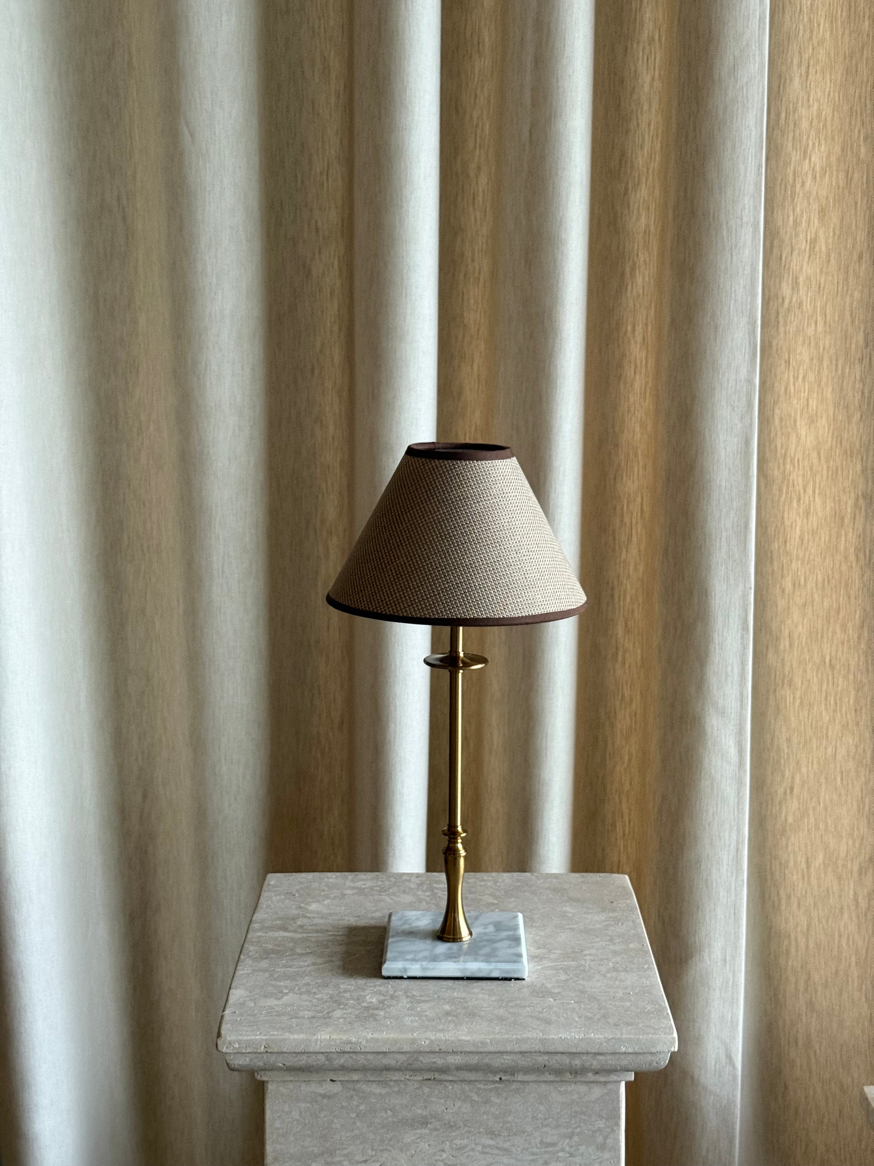 Lampeskjerm beige/brun