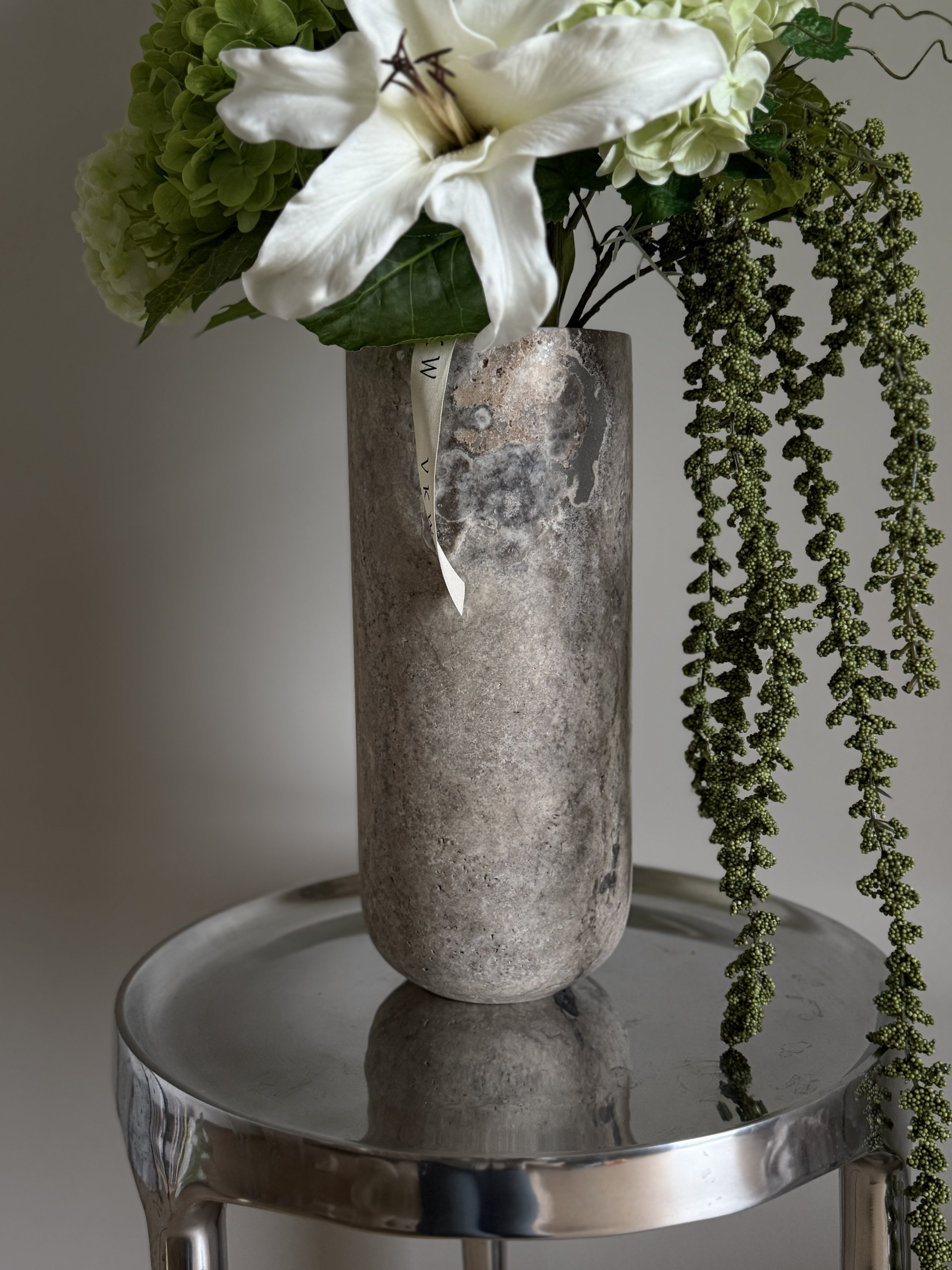 Sasso stor sølv travertin