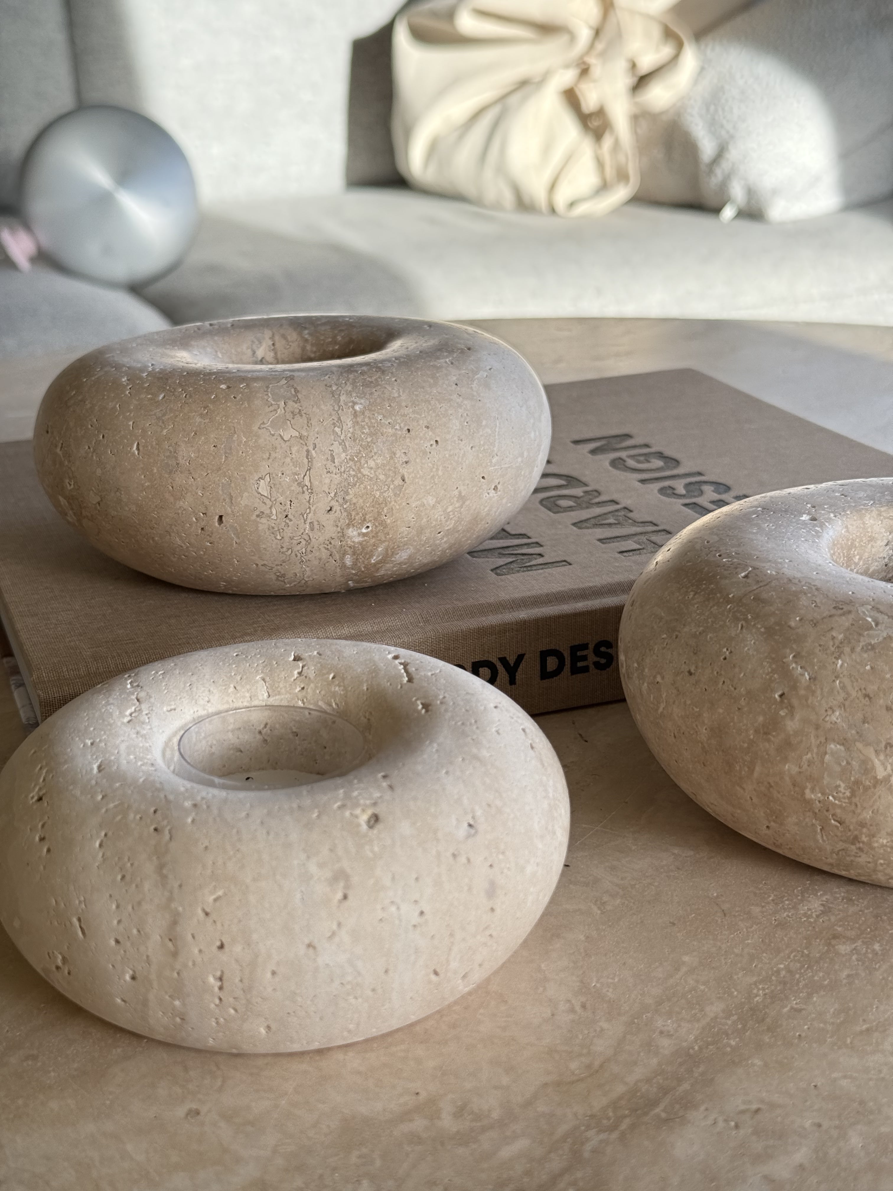 Stella mini lys travertin