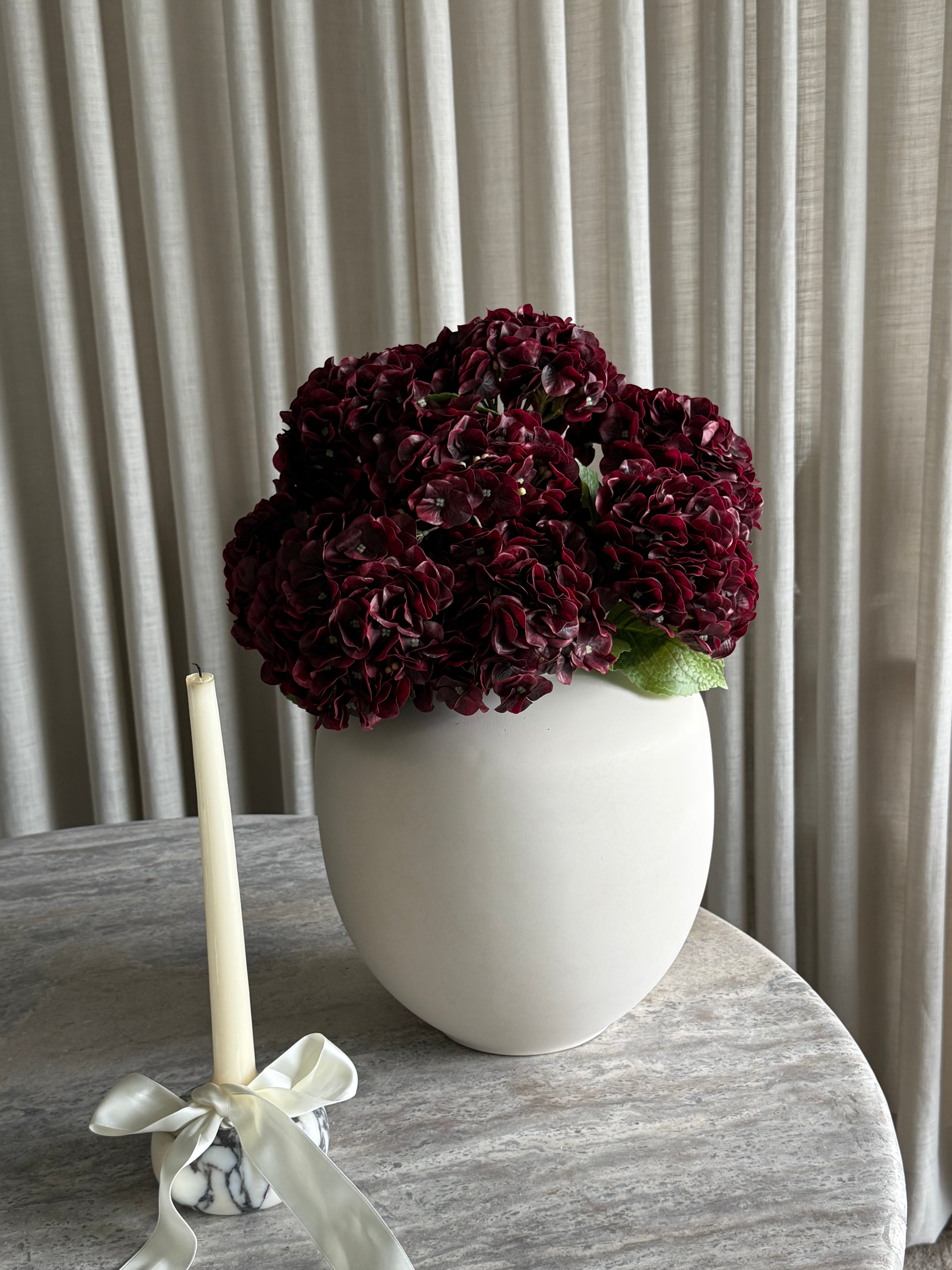 Hortensia premium dyp rød