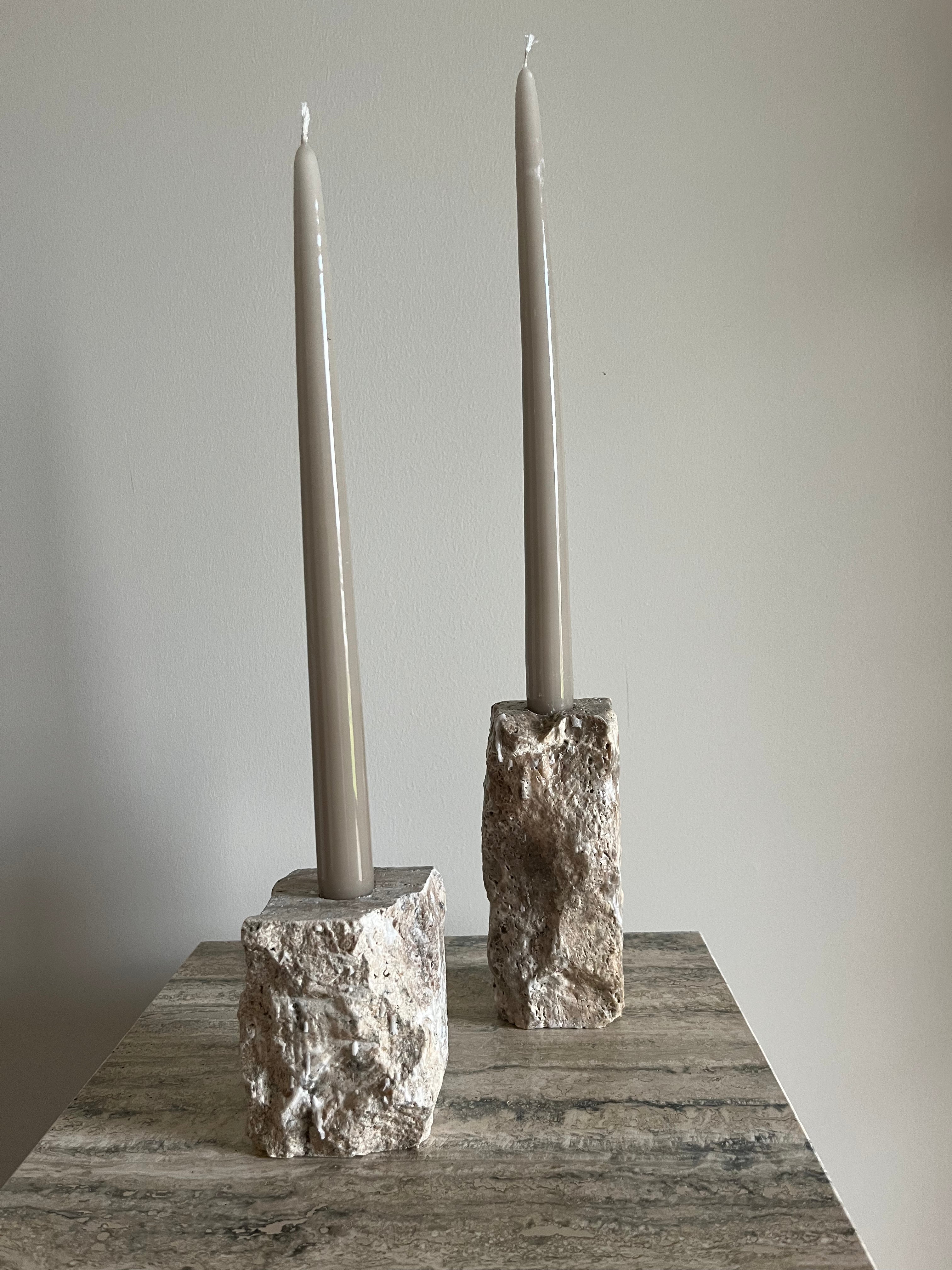 Luce høy sølv travertin