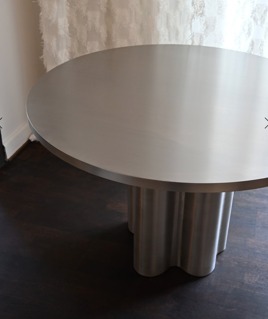 Silver root spisebord full stål