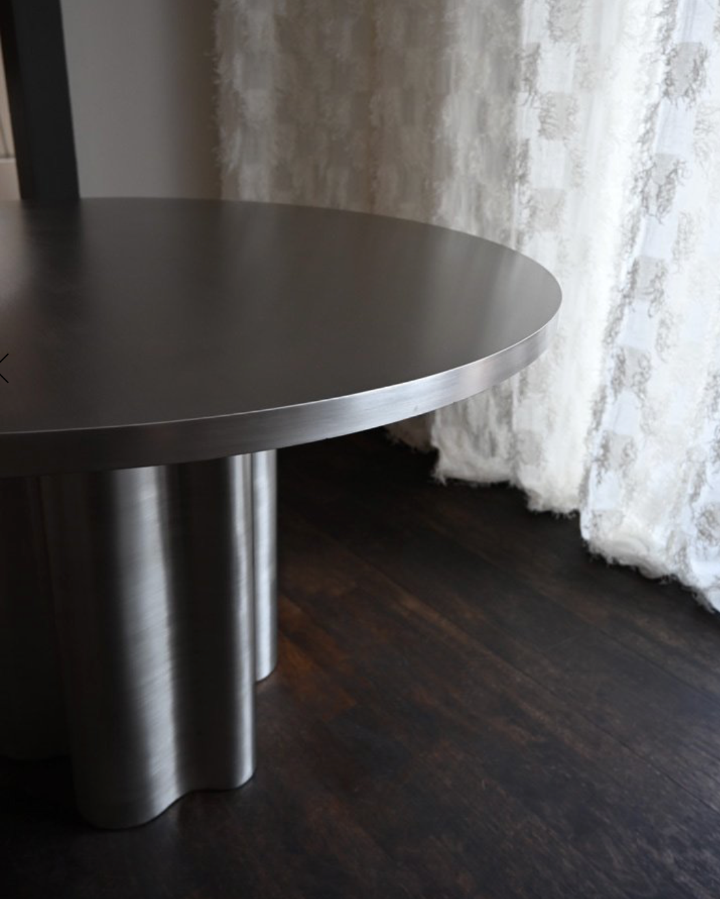 Silver root spisebord full stål