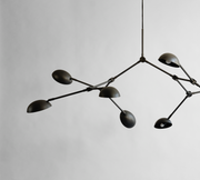 Drop chandelier burned black