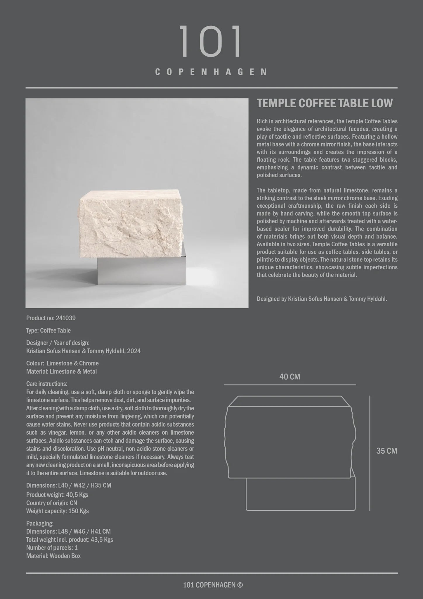 Temple coffee table low