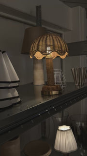 Rattan wave - forhåndsbestilling trådløs lampe